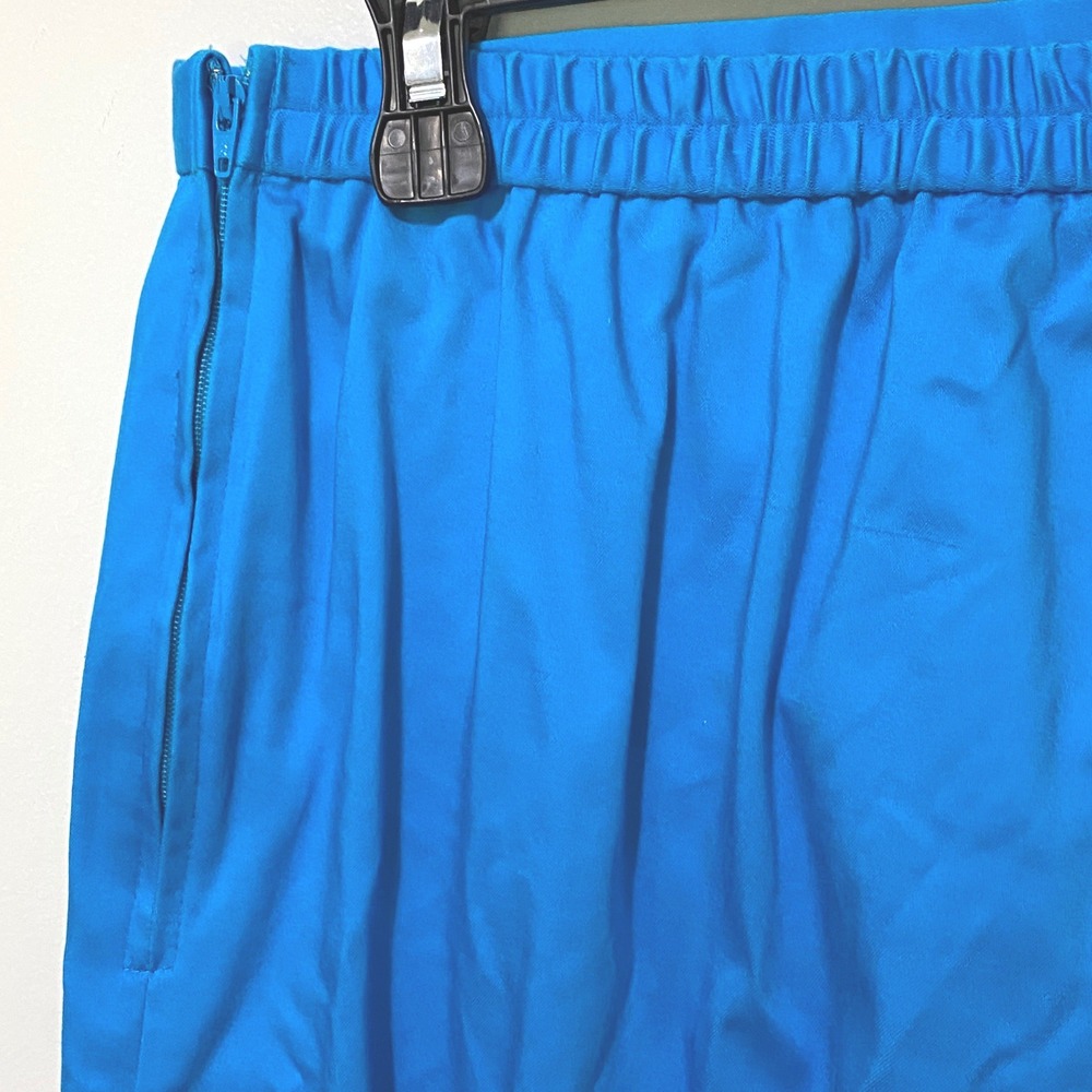 Tropical Coastal Pull On Womens Pants Size 14 Blue Embroidered Fish Cruisewear - Picture 5 of 7